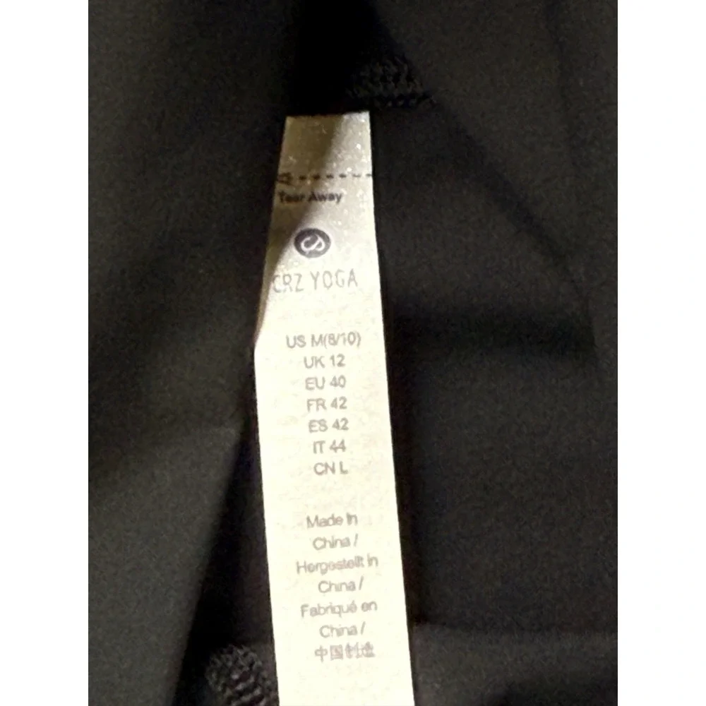 CRZ Yoga Black High Rise Biker‎ Shorts Women's M  8